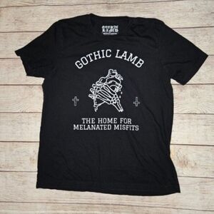 Gothic Lamb Home for melanated Misfits graphic tee shirt